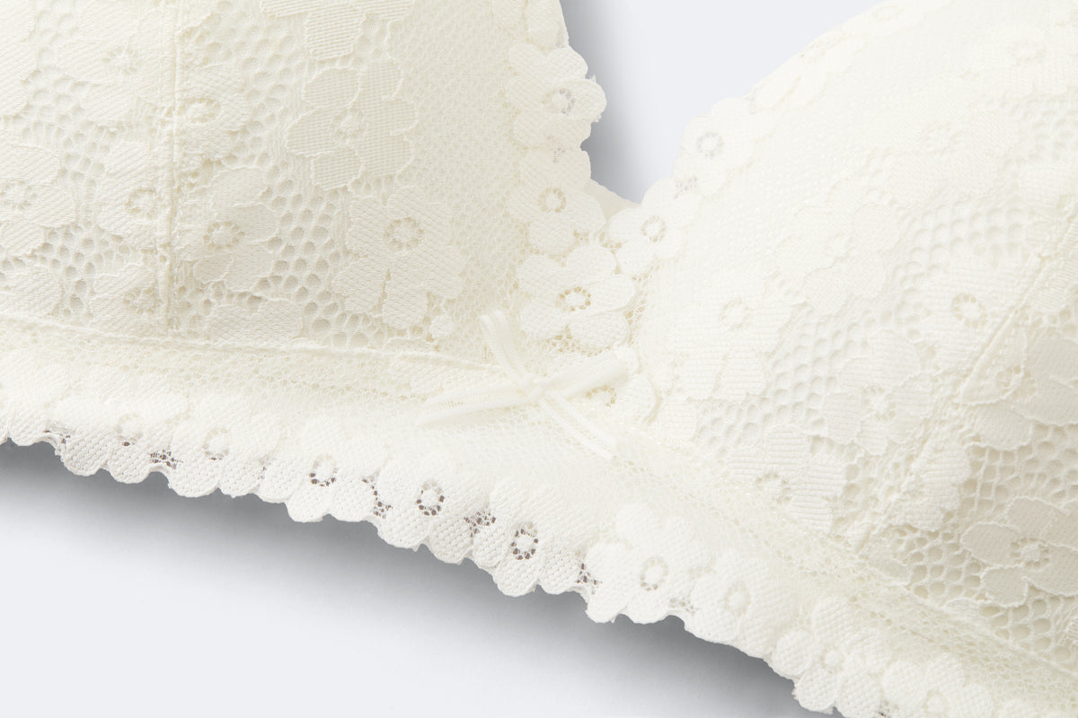 Wireless Medium Pad Lace Bra