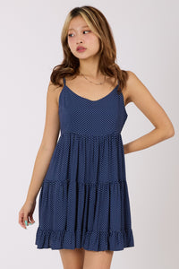 Polka Dot Flared Cami Dress