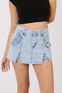 Denim Skort