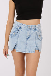 Denim Skort