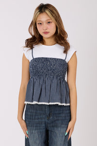 Checked Cami Top