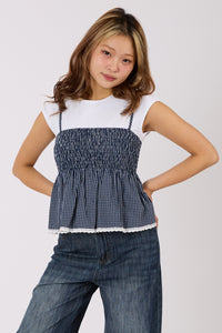 Checked Cami Top