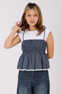 Checked Cami Top