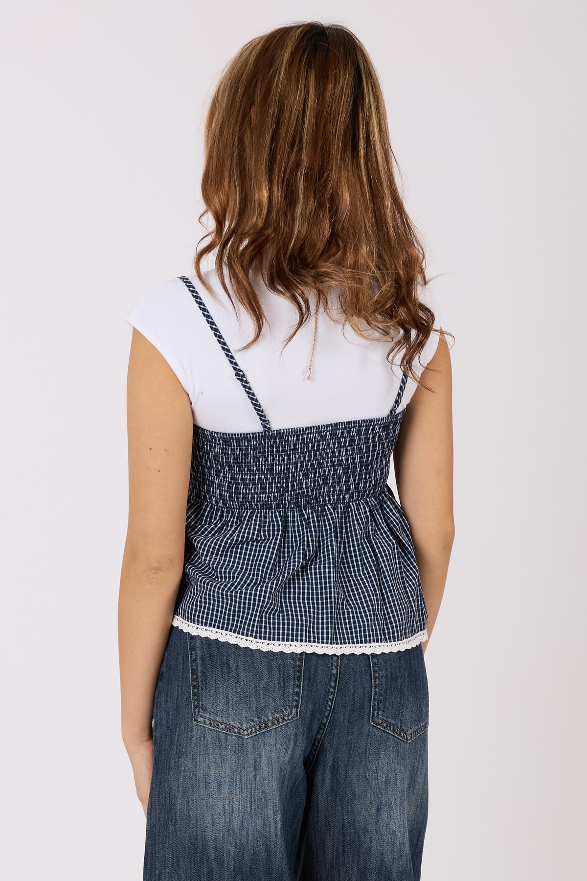 Checked Cami Top