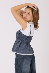 Checked Cami Top