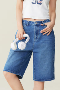 Denim Bermuda Shorts
