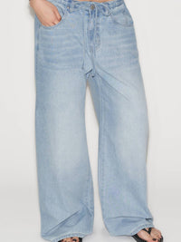 Drawstring Denim Pants