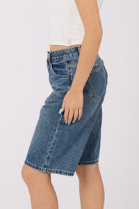 Denim Bermuda Shorts