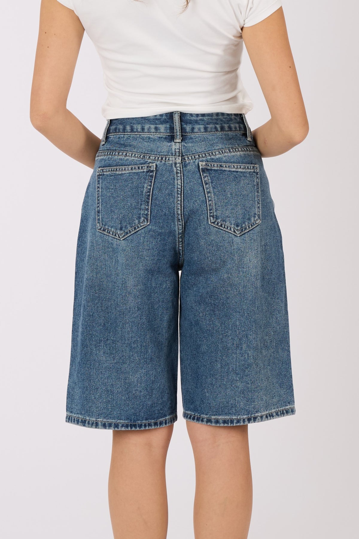 Denim Bermuda Shorts