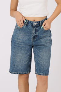 Denim Bermuda Shorts
