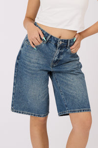 Denim Bermuda Shorts