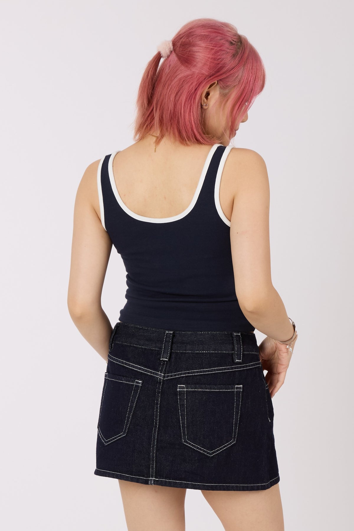 Front Lace Up Tank Top