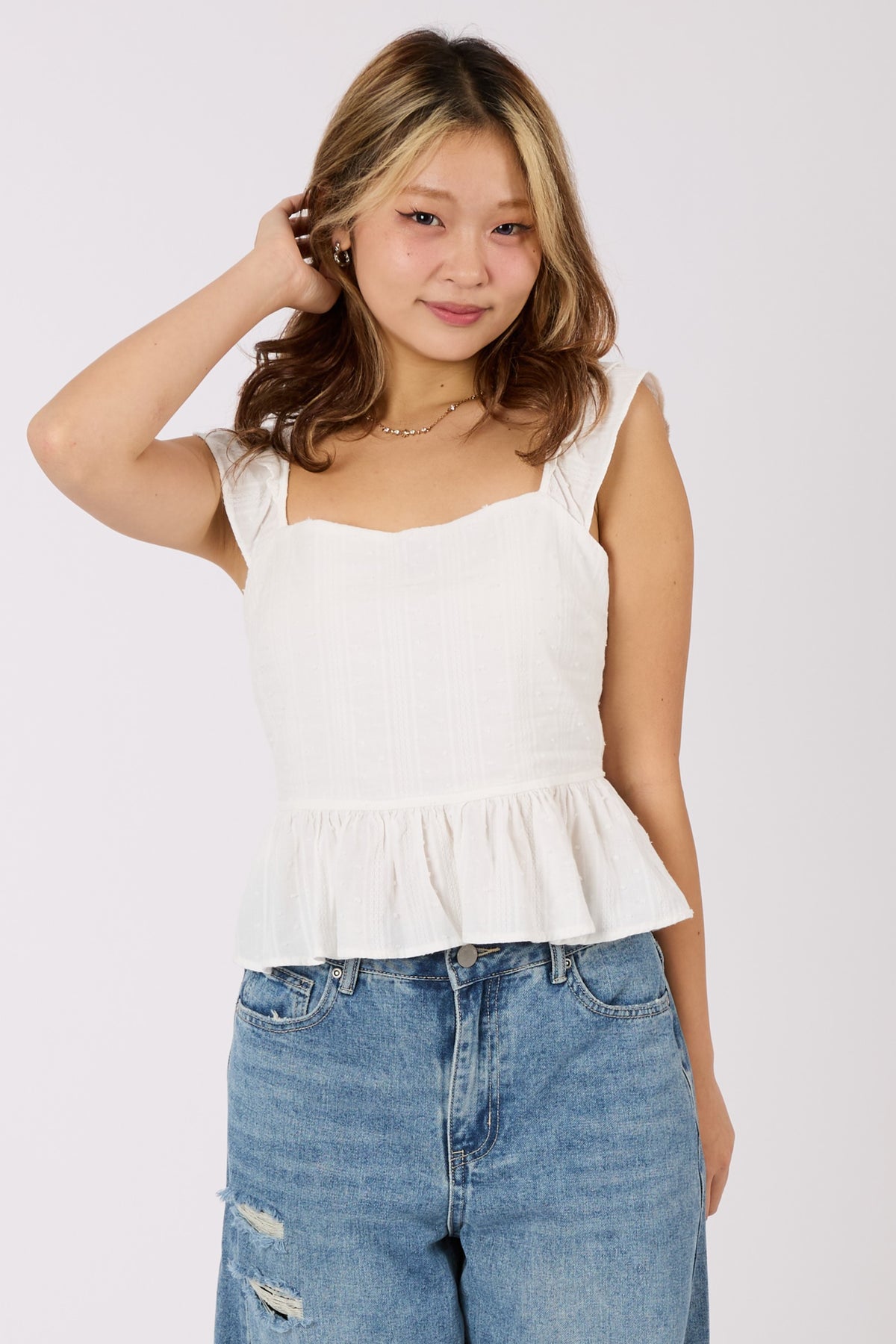 Ruffle Smocked Top