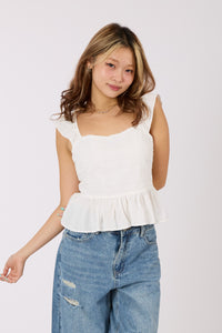 Ruffle Smocked Top