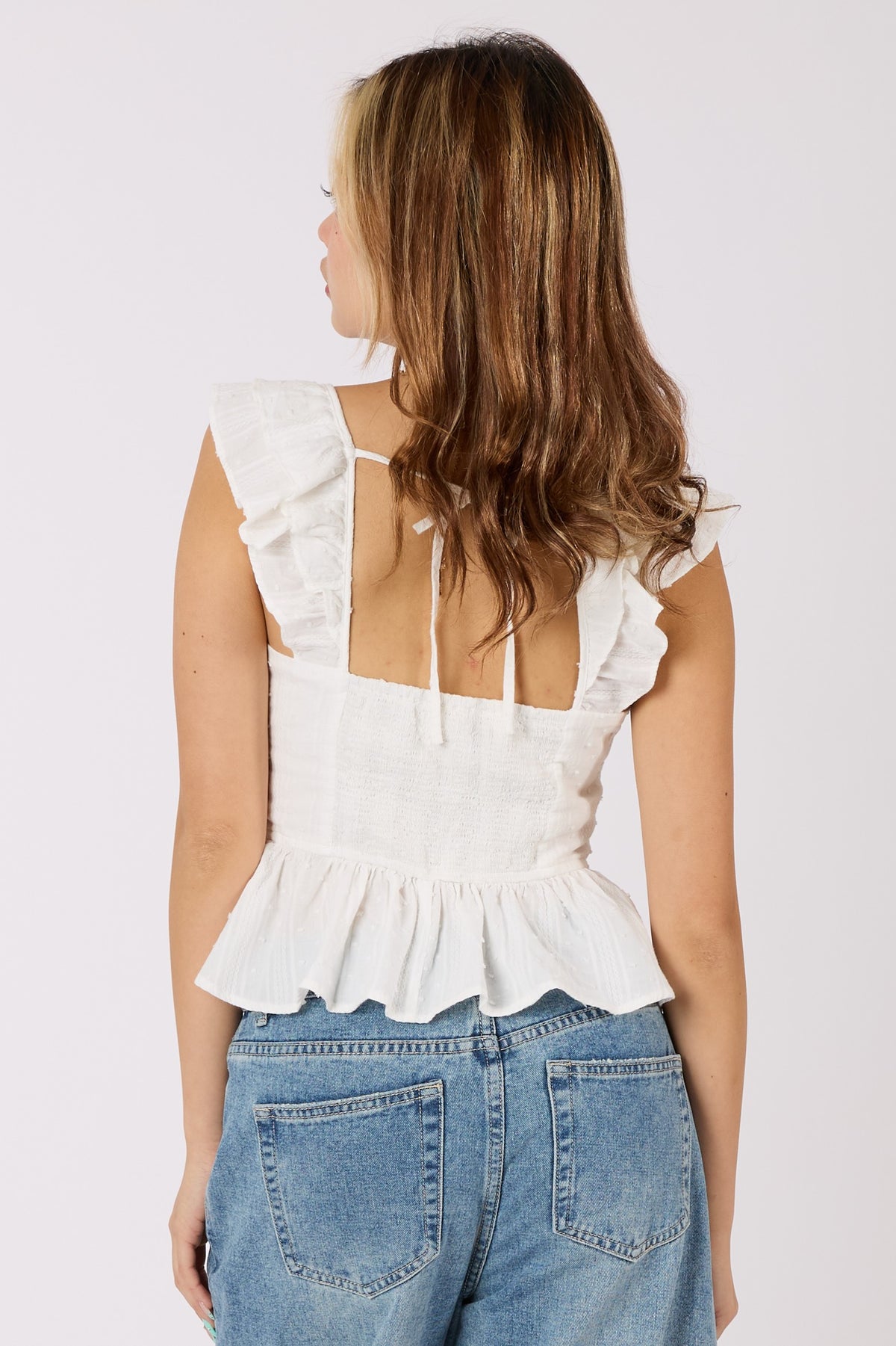 Ruffle Smocked Top