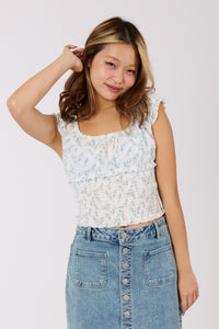 Floral Smocked Top