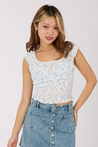 Floral Smocked Top
