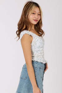 Floral Smocked Top