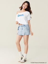 Snoopy Collection, One Shoulder Tee
