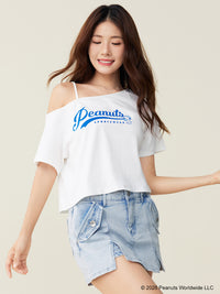 Snoopy Collection, One Shoulder Tee