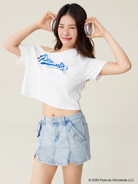 Snoopy Collection, One Shoulder Tee