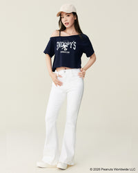 Snoopy Collection, One Shoulder Tee
