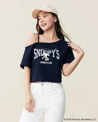 Snoopy Collection, One Shoulder Tee