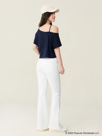 Snoopy Collection, One Shoulder Tee