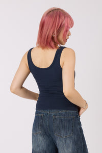 2-in-1 Henley Tank Top