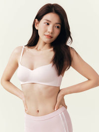 Cotton Rib Wireless Light Pad Bra