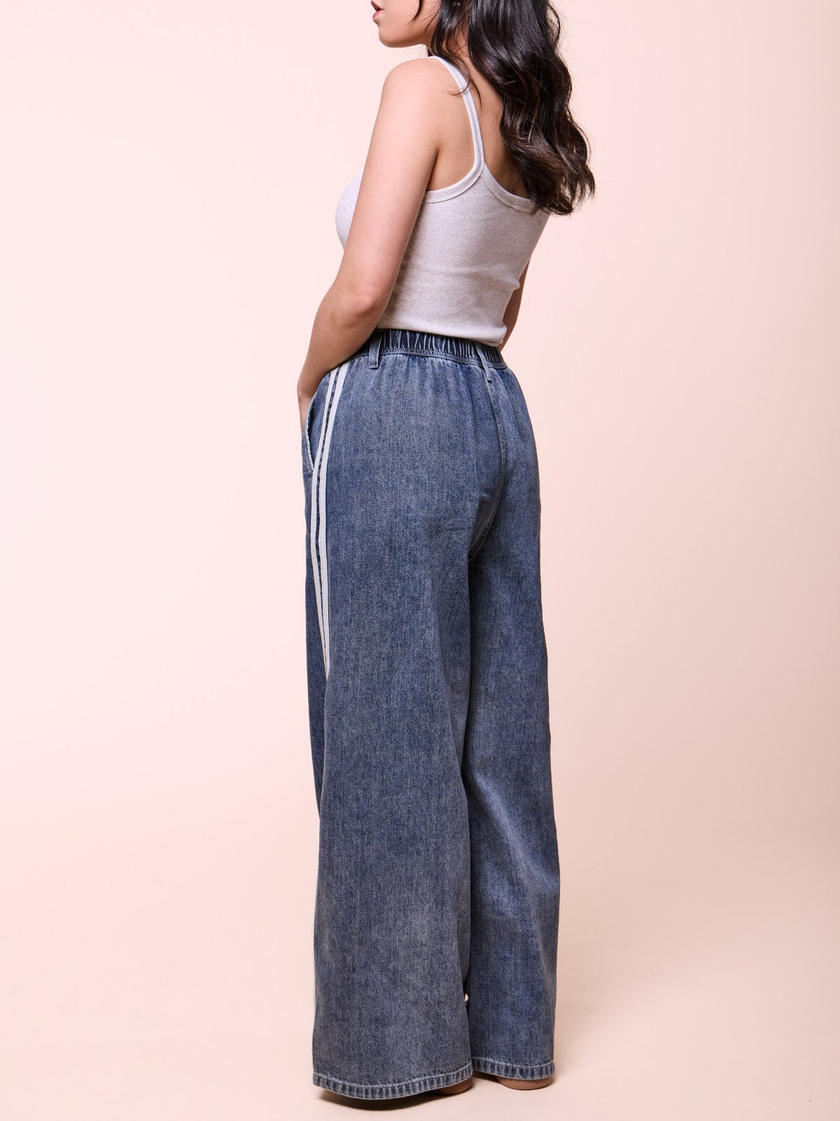 Wide Leg Denim Pants
