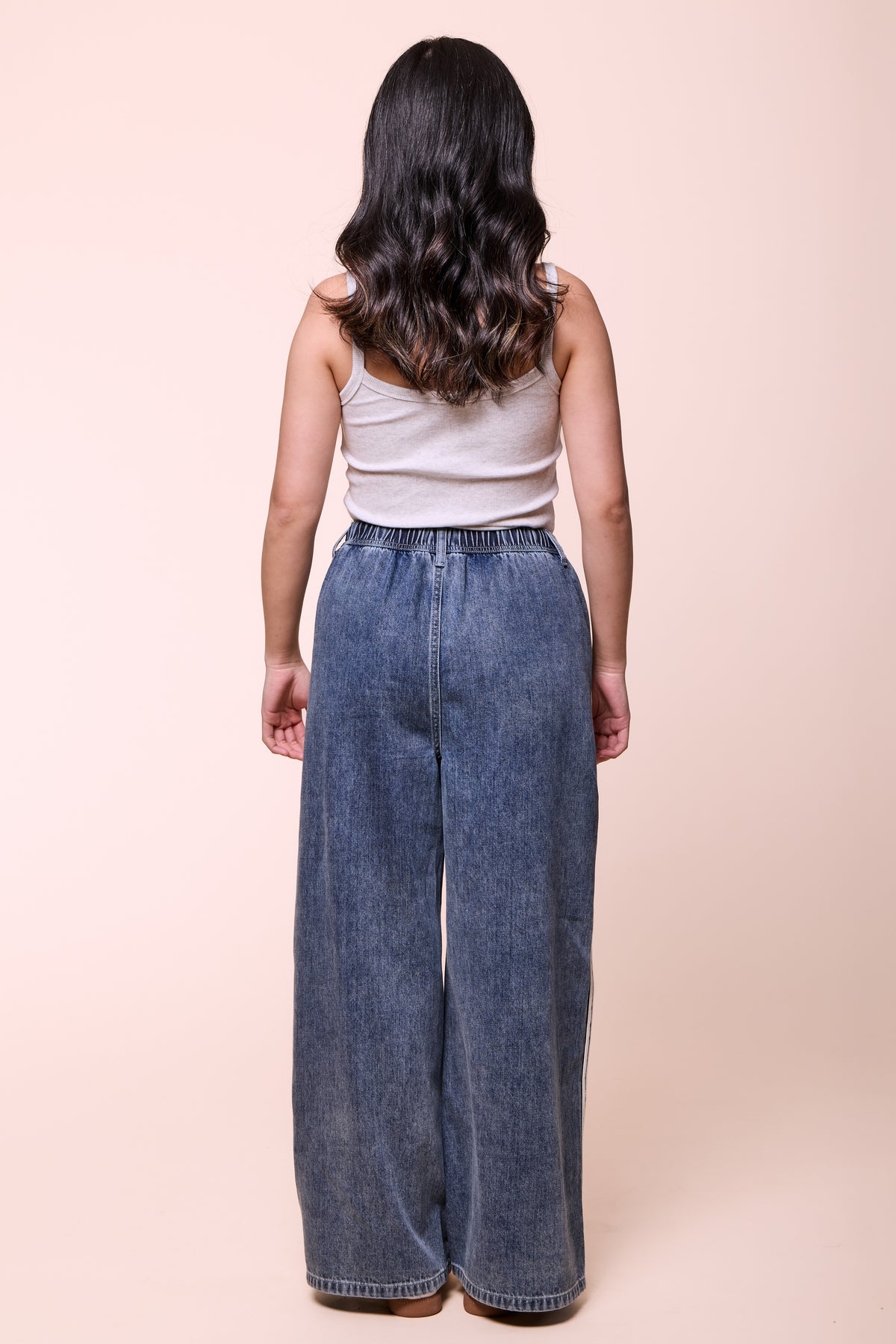 Wide Leg Denim Pants