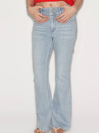 Double Waist Flared Jeans