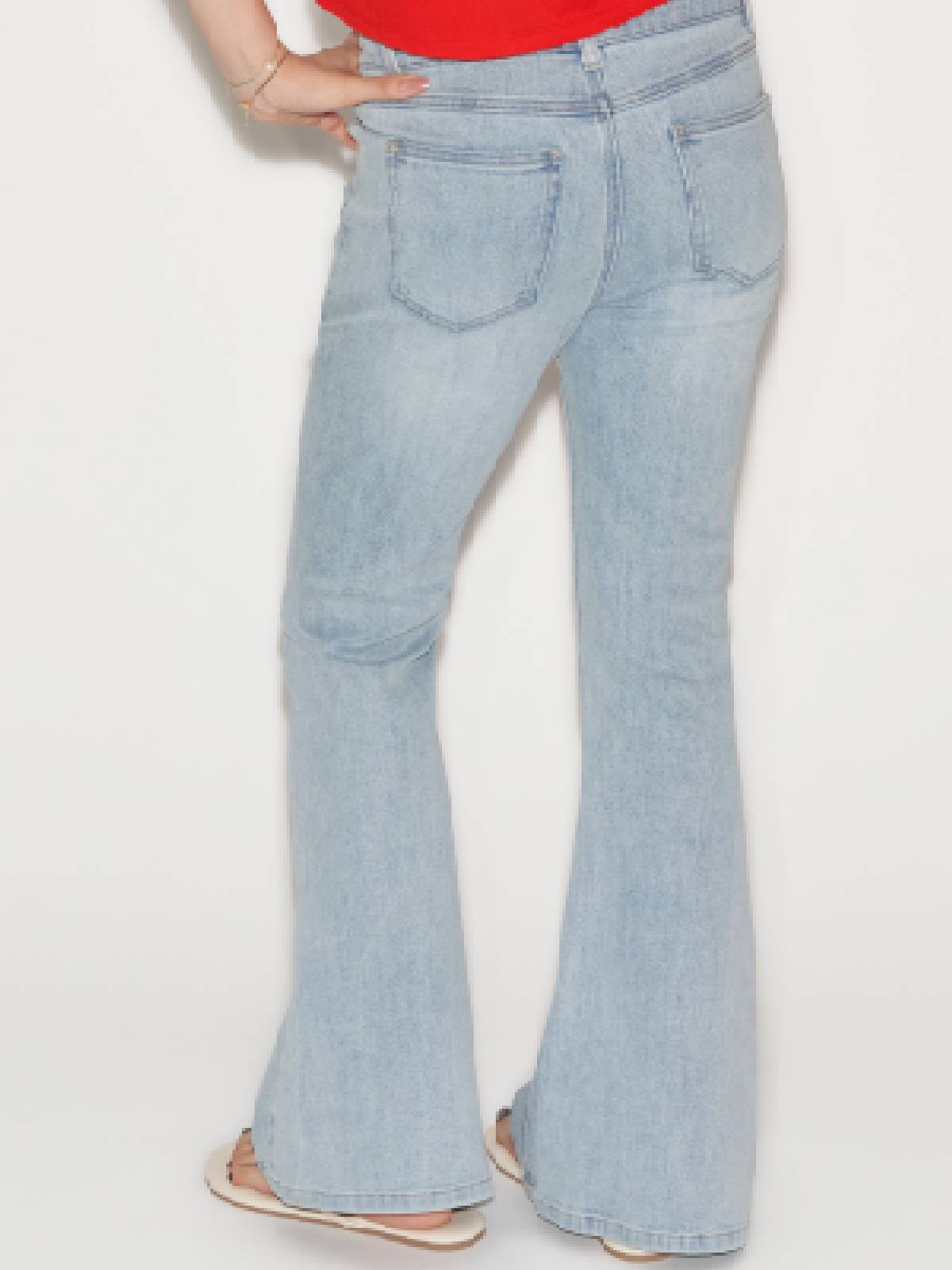 Double Waist Flared Jeans