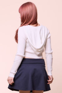 Rib Knit Hoodie