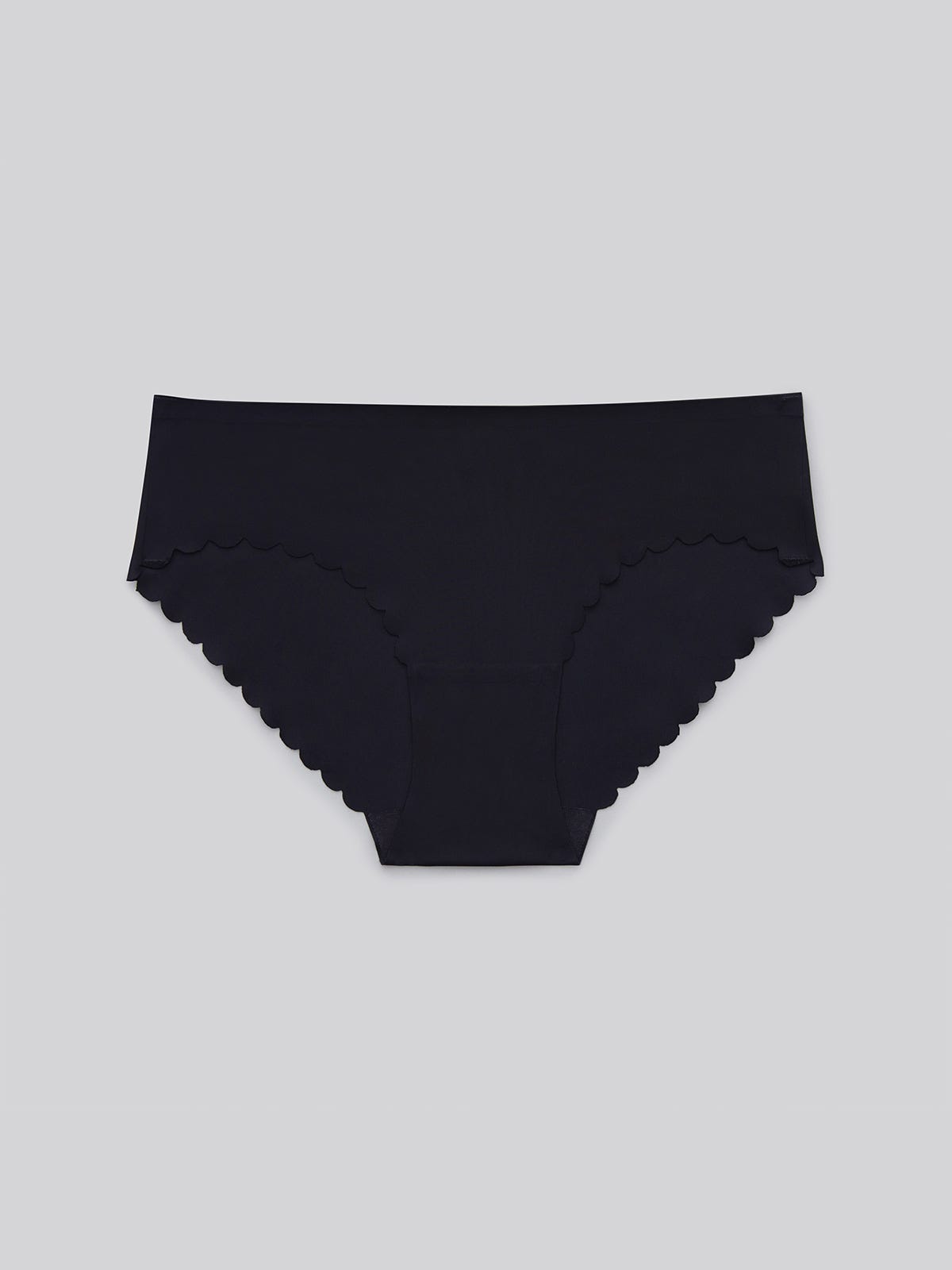 SAZ SOLID, Seamless Hipster Panty - 8f6-black