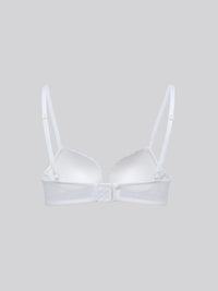 LINNEA, Wired Lace Medium Pad Bra - 8F5-OffWhite