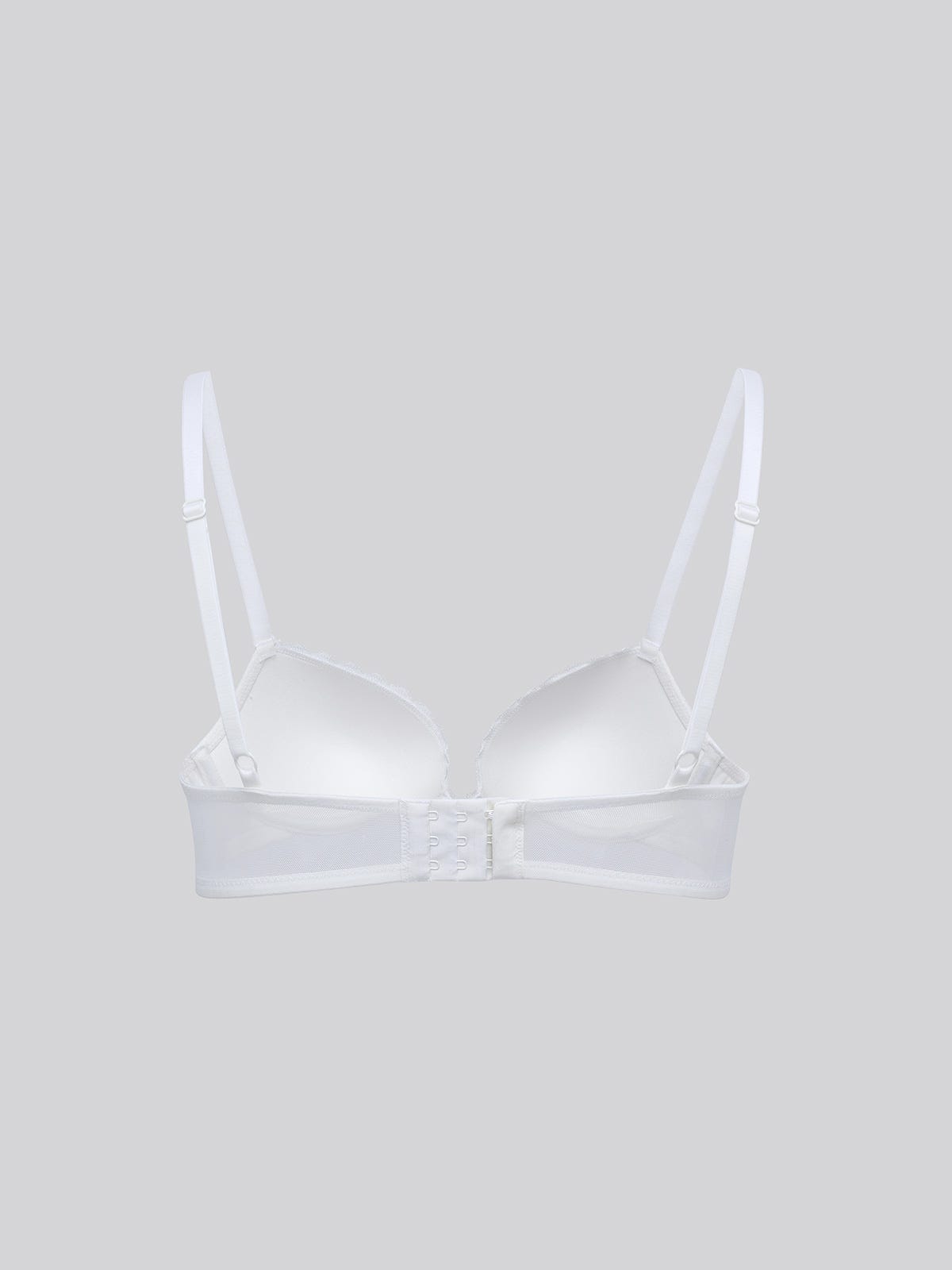 LINNEA, Wired Lace Medium Pad Bra - 8F5-OffWhite