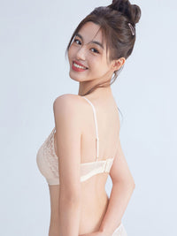 SIA, Wireless French Lace Light Pad Bralette - 8F5-BridalBlush