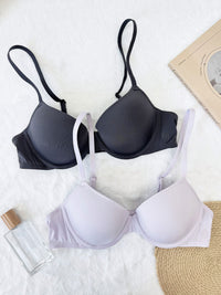 CHLORIS, Seamless Light Pad Demi Bra - 8f6-lavenderblue
