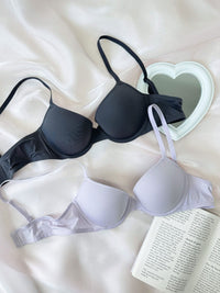 CHLORIS, Seamless Light Pad Demi Bra - 8f6-lavenderblue