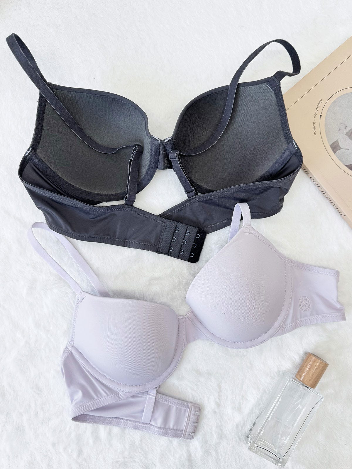 CHLORIS, Seamless Light Pad Demi Bra - 8f6-lavenderblue