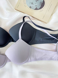 CHLORIS, Seamless Light Pad Demi Bra - 8f6-lavenderblue
