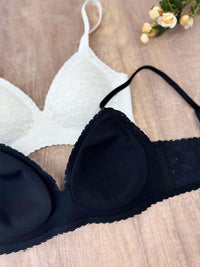 DINAH, Wireless Lace Bralette - 8f6-offwhite