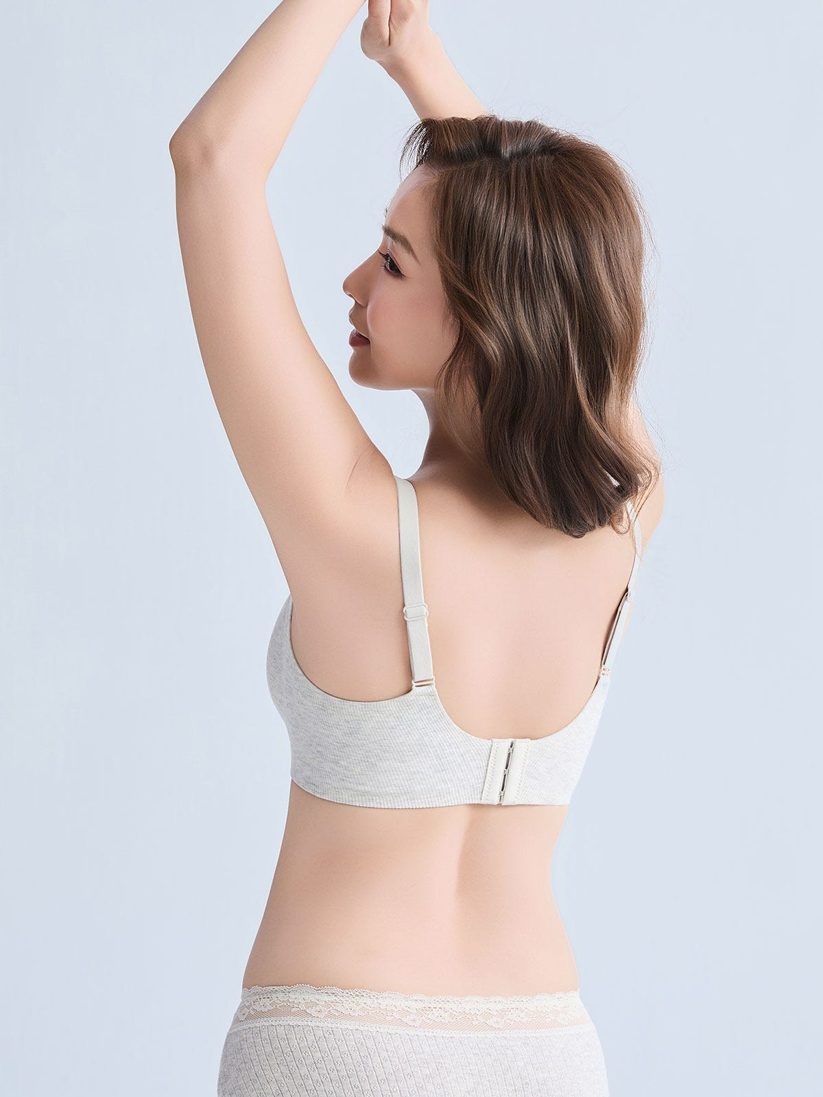 IMOGEN, Wireless Medium Pad Bralette - 8f6-icegreymel