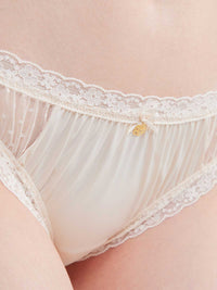 LESLEY SOLID, Satin Bikini Brief - 8s6-sheerpink
