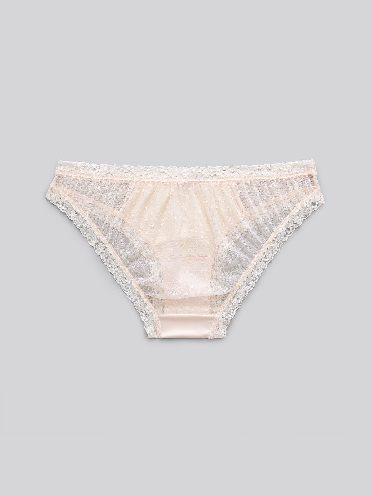 LESLEY SOLID, Satin Bikini Brief - 8s6-sheerpink