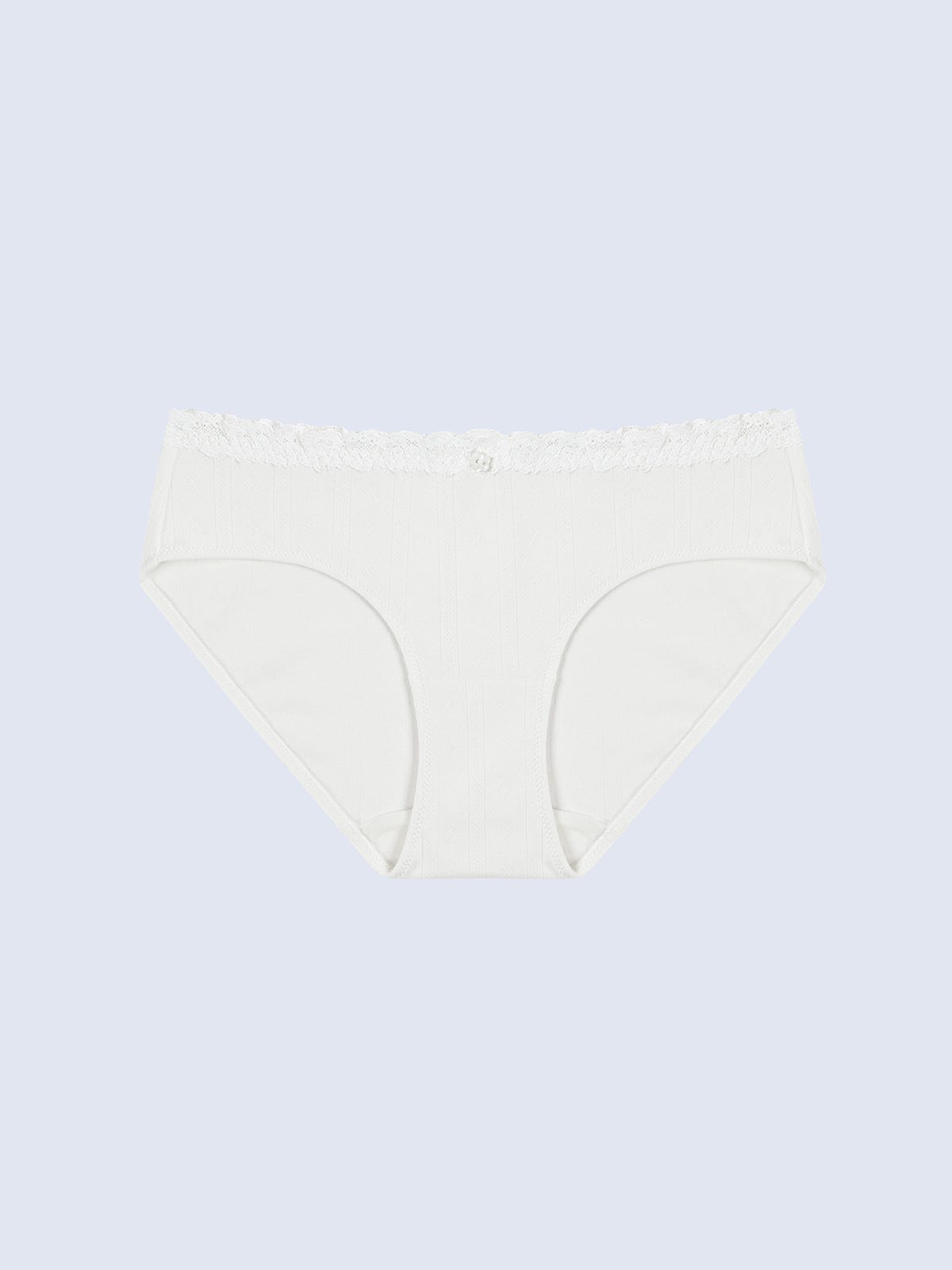 SELINA SOLID, Undyed Cotton Hipster Panty - 8f6-offwhite