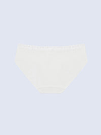 SELINA SOLID, Undyed Cotton Hipster Panty - 8f6-offwhite