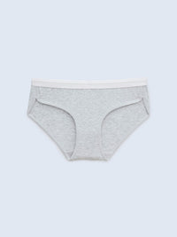AMICK SOLID, Cotton Hipster Panty - 8F5-IceGreyMel